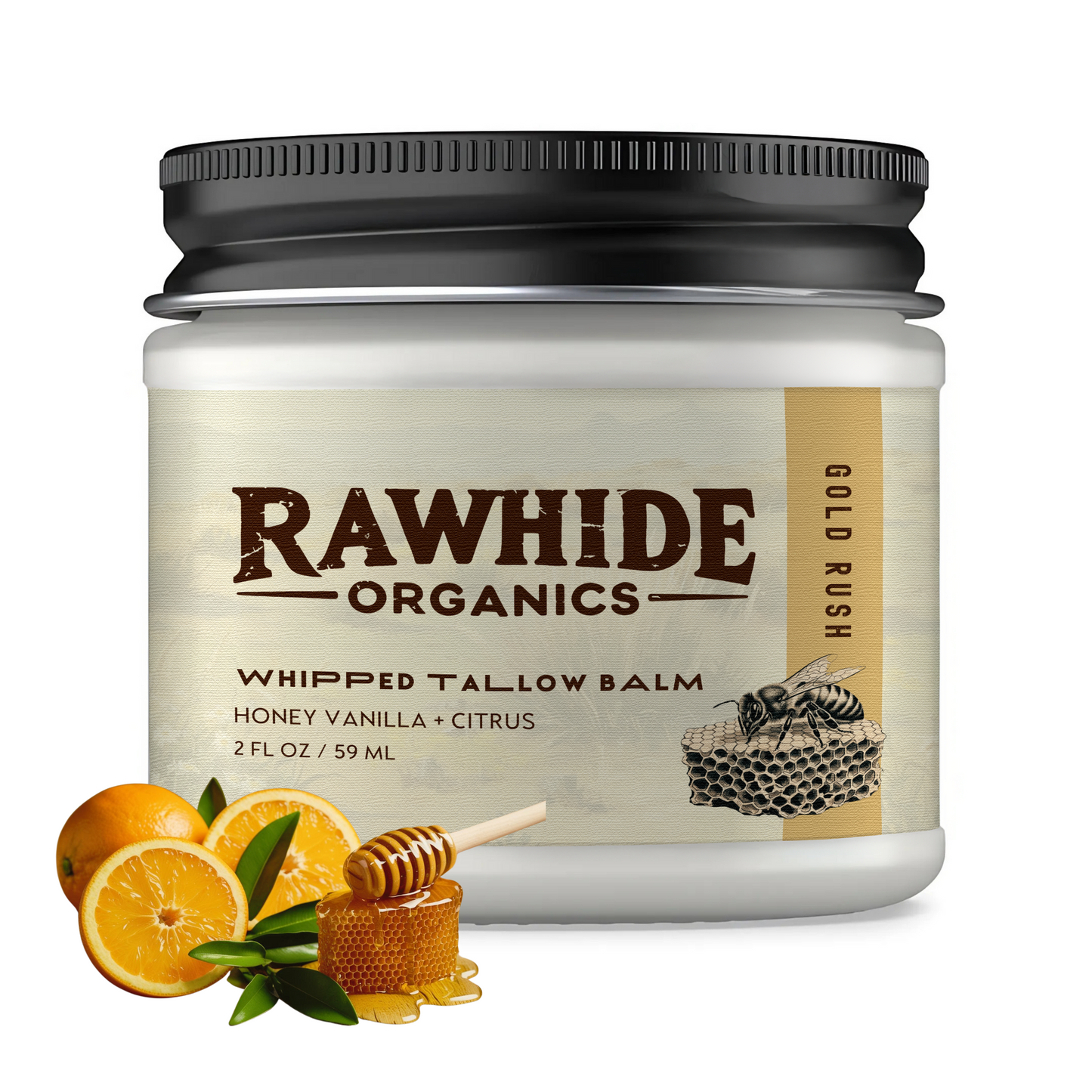 100% Organic Grass-Fed Beef Tallow Balm - All Natural Skin Moisturizer for Face, Body, Feet, and Lips