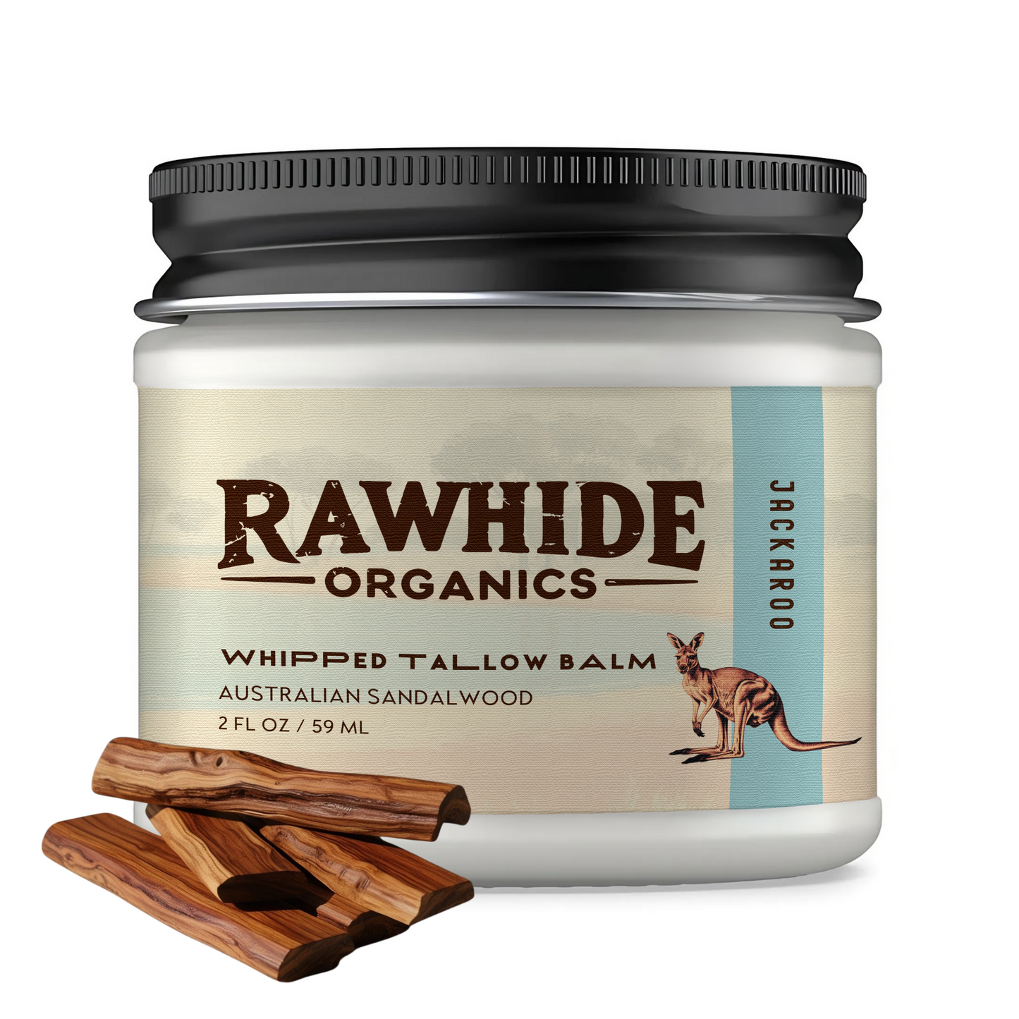 100% Organic Grass-Fed Beef Tallow Balm - All Natural Skin Moisturizer for Face, Body, Feet, and Lips